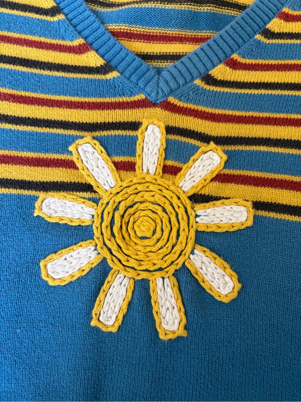 Back Beat Co Organic Cotton Sun V-Neck Sweater - Picture 9 of 14